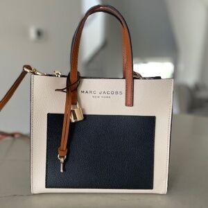 Marc Jacobs Grind Mini Colorblock Leather Tote Crossbody